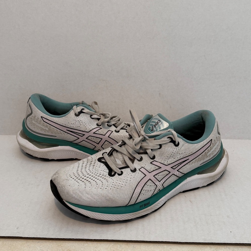 Asics Gel-Cumulus 24 Womens Running Shoes Grey Teal 1012B369 Size 8.5